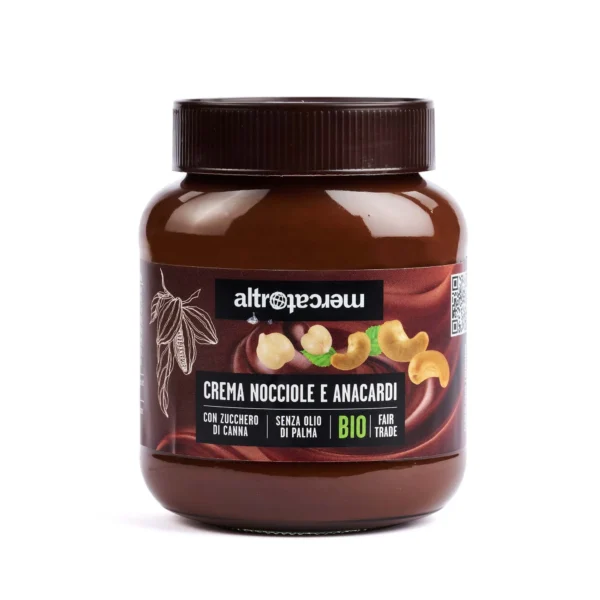 Crema al cacao con nocciole e anacardi 350gr