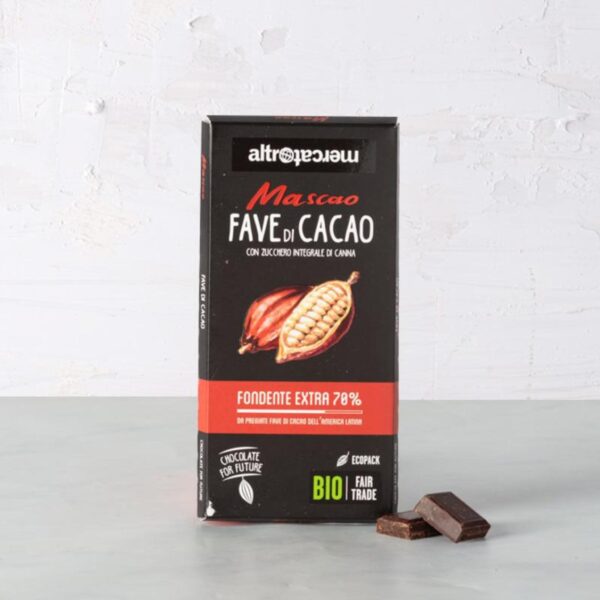 Cioccolato Mascao fave di cacao 80gr