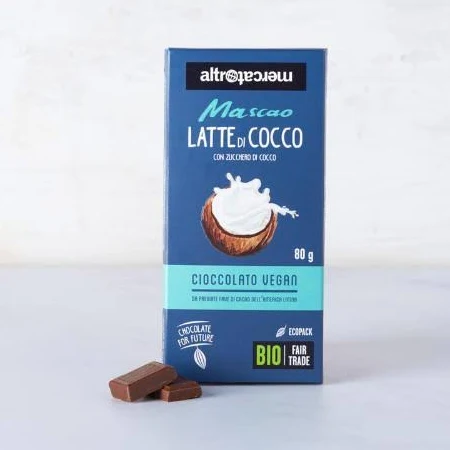 Cioccolato Mascao al latte di cocco 80gr